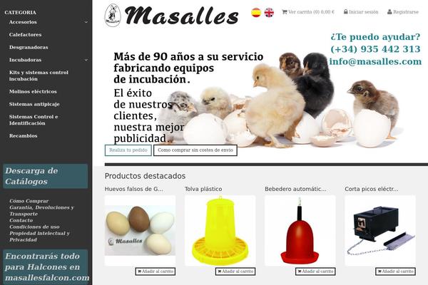 masalles.com site used Masalles