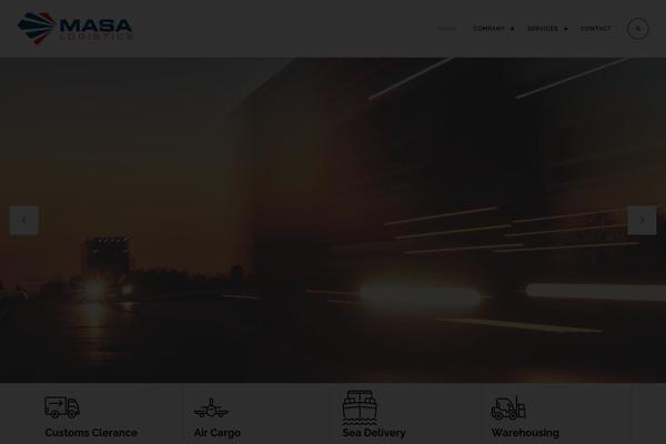 Logistic theme site design template sample