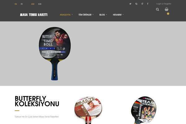 Hermes theme site design template sample