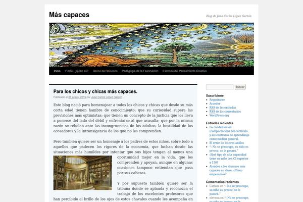 Twenty Ten theme site design template sample