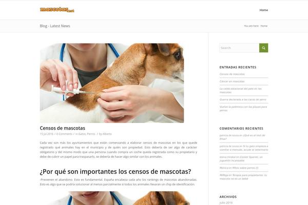 mascotas.net site used Enfold