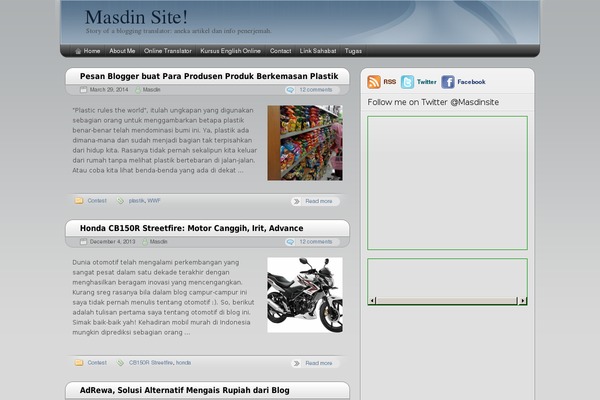 Arjuna X theme site design template sample