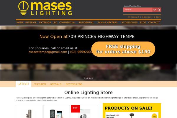 maseslighting.com.au site used Maseslighting_v1