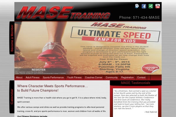 masetraining.com site used Masetraining