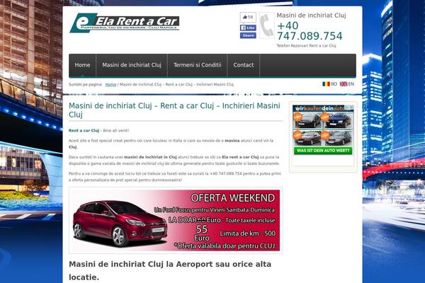 Car-rental theme site design template sample