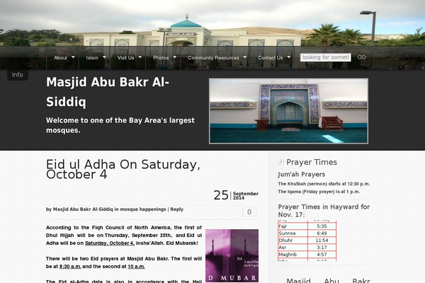 masjidabubakralsiddiq.org site used Gc02-religious