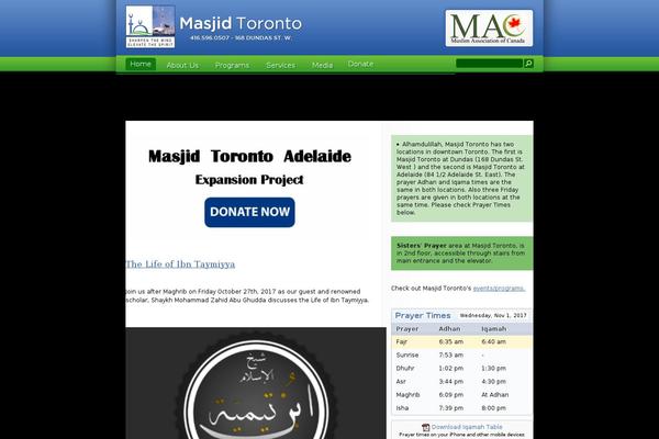 masjidtoronto.com site used Masjidtoronto
