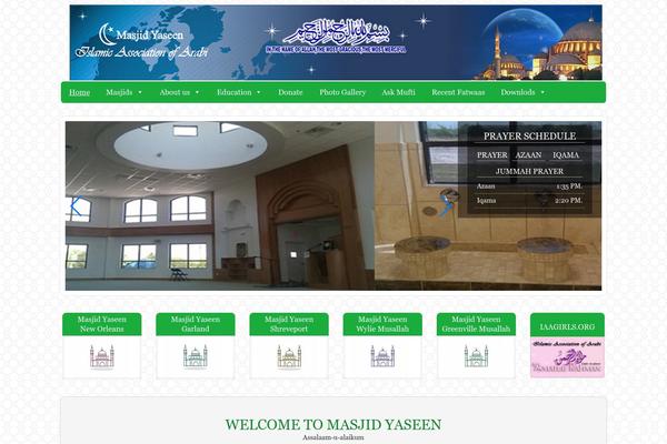 masjidyaseen.org site used Masjidyaseen