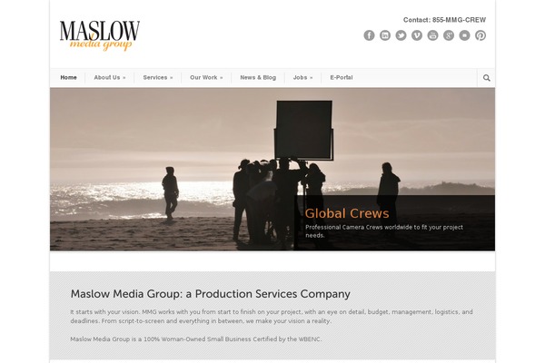 maslowmedia.com site used Modernize V3.00