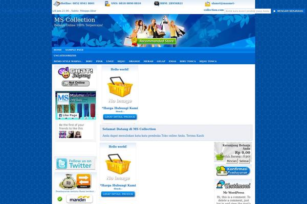 masmet-collection.com site used Indostore
