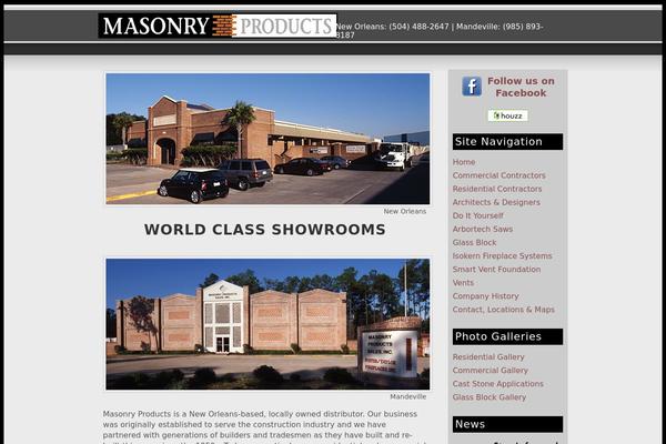 masonryproducts.com site used Masonryproducts