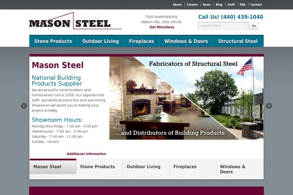 Mason theme site design template sample