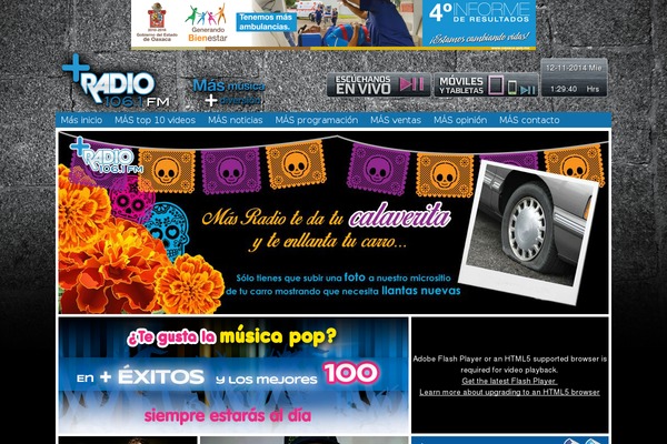masradio1061.mx site used Los40