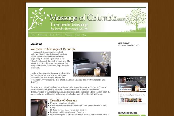 Twenty Ten theme site design template sample