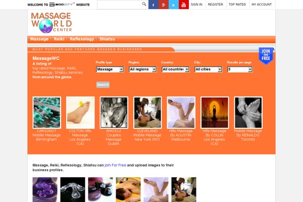 massagewc.com site used Woostore