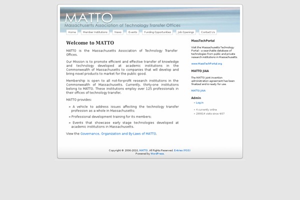 WordPress website example screenshot