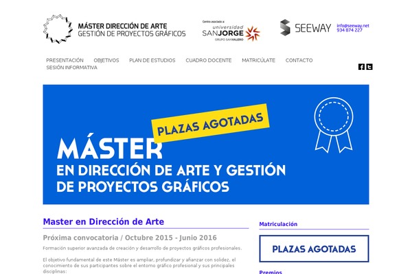 master-direccion-arte-barcelona.com site used Micrositemotion