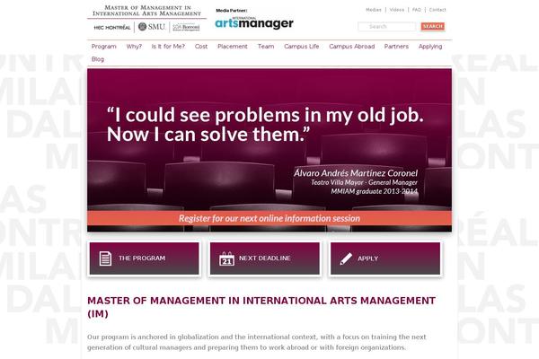 master-in-international-arts-management.com site used Mmiam