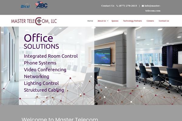 master-telecom.com site used Cad-child-theme