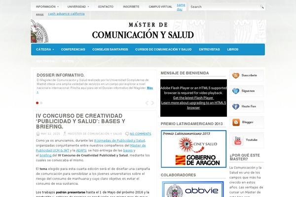 masterdecomunicacionysalud.com site used Composite