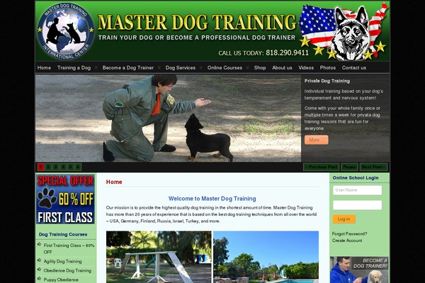 masterdog-training.com site used Catalog