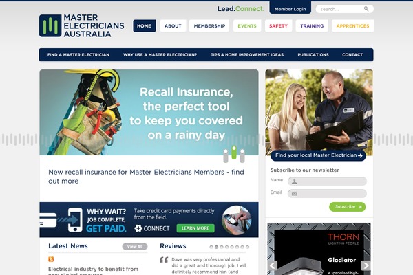 masterelectricians.com.au site used Mea