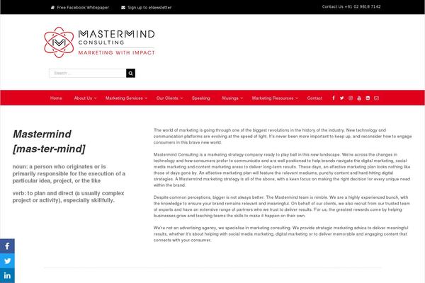 mastermindconsulting.com.au site used Mastermind