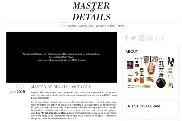 masterofdetails.fr site used Masterofdetailsproject