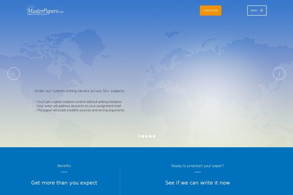 WordPress website example screenshot