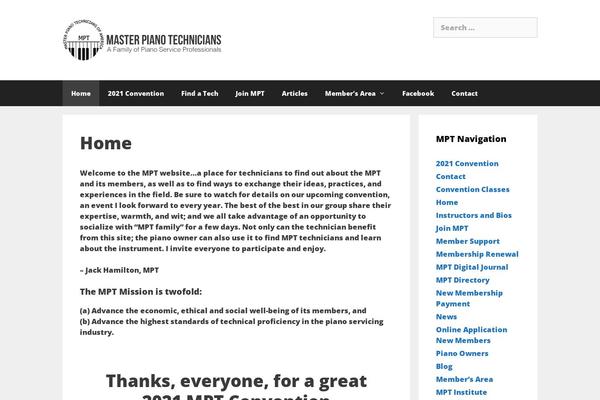 WordPress website example screenshot