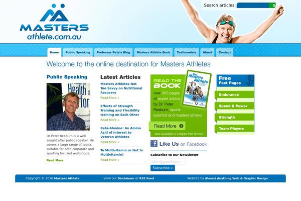 mastersathlete.com.au site used Ma