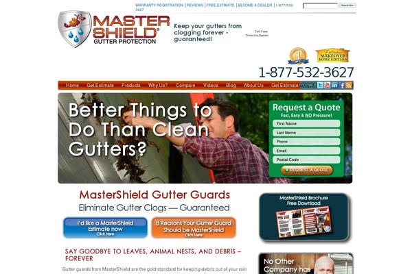 mastershield.com site used Mastershield-wp-migration-2012