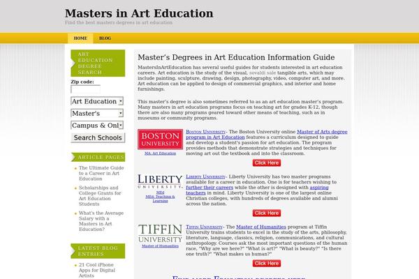 mastersinarteducation.com site used Igadget-remixed