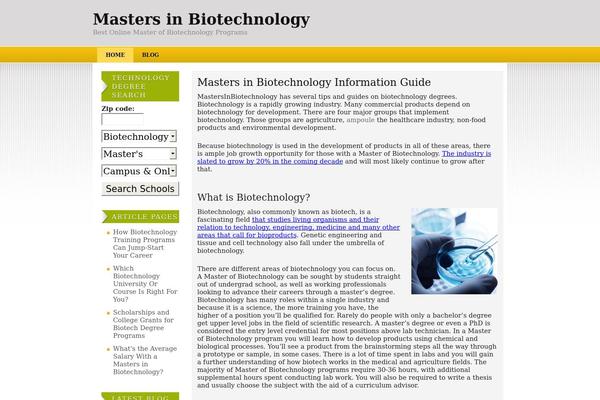 mastersinbiotechnology.com site used Igadget-remixed