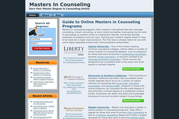 mastersincounseling.com site used Stunningbeauty