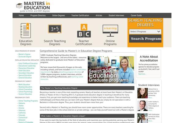 mastersineducationguide.com site used Helen