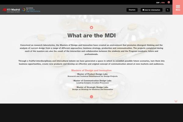 mastersofdesignandinnovation.com site used Iedmadrid-multi