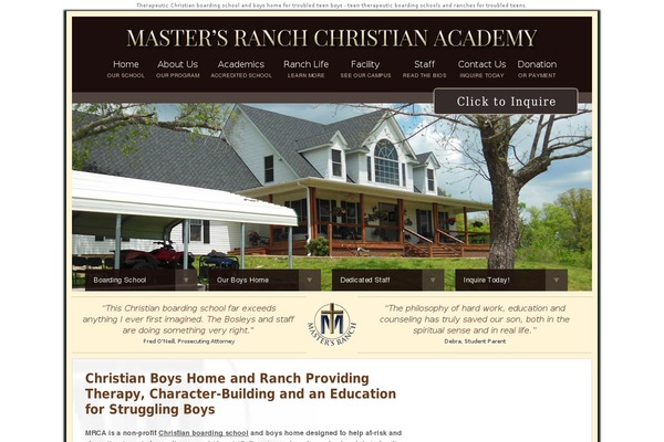 mastersranch.org site used Mastersranch