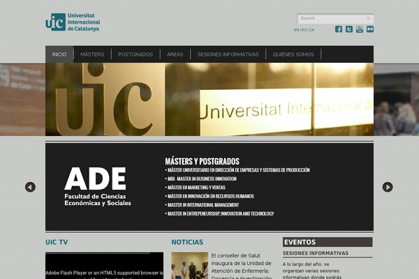 mastersuic.es site used Theme_masters