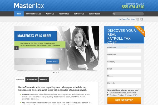 mastertax.com site used Mastertax