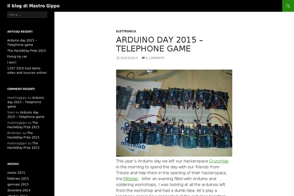 WordPress website example screenshot