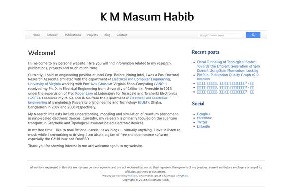 masumhabib.com site used Catch Box