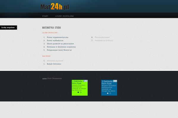 Mono theme site design template sample