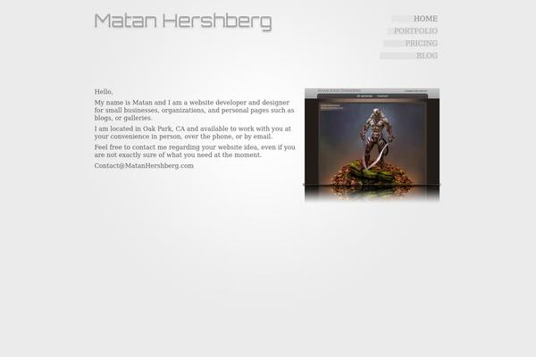 matanhershberg.com site used Matanhershberg