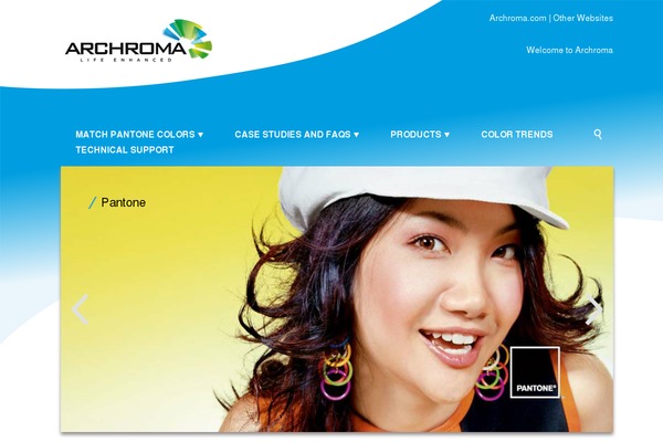 matchpantonecolorsbyarchroma.com site used Archroma