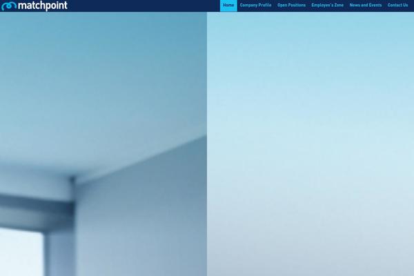 Matchpoint theme site design template sample