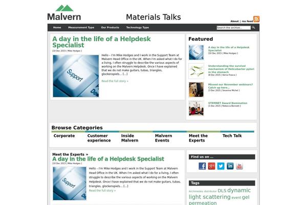 materials-talks.com site used Malvern