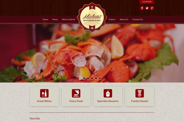 Dine & Drink theme site design template sample