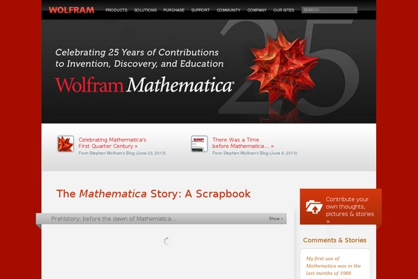 mathematica25.com site used Mathematica25