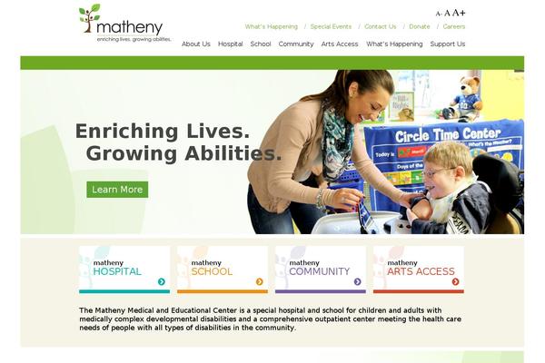 matheny.org site used Matheny